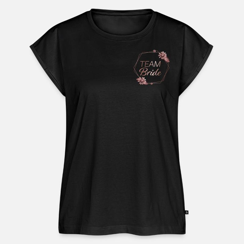 Team Bride - Frauen Premium Bio Top - Schwarz