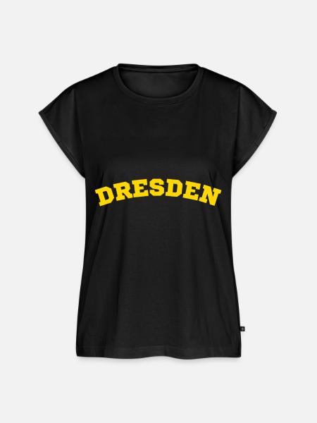 Dresden - Frauen Premium Bio Top - Schwarz