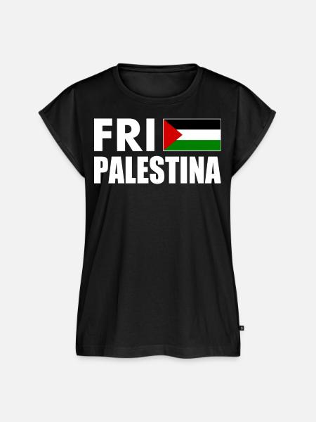 Fri palestina - Frauen Premium Bio Top - Schwarz