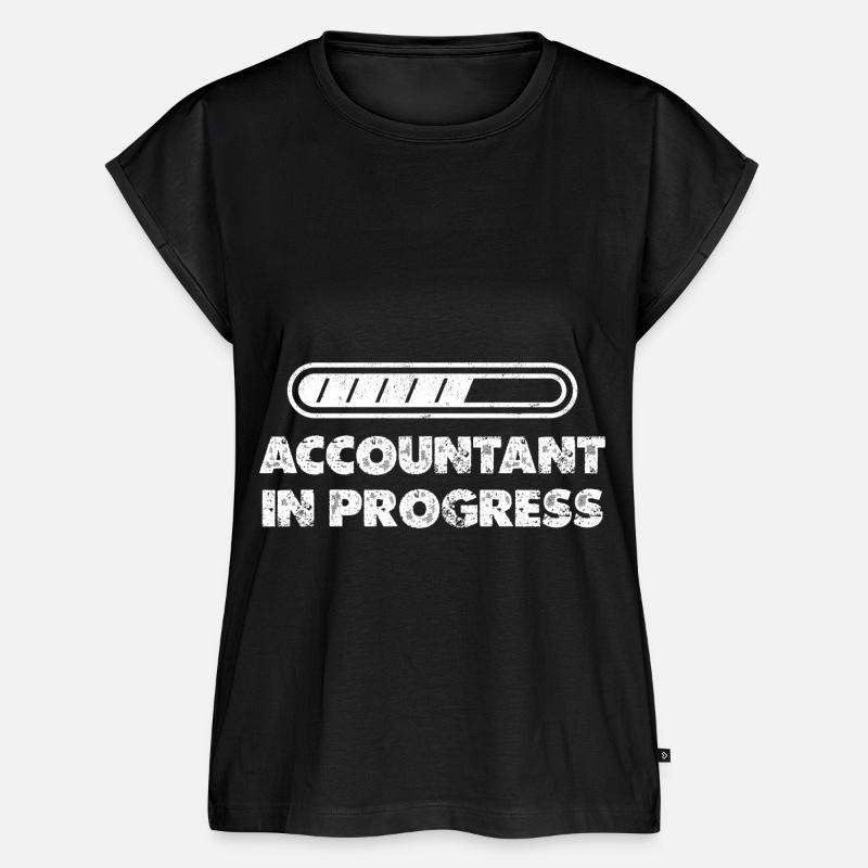 Comptable en Progrès Finance Comptabilité Liebhabe - Haut bio Premium Femme - noir