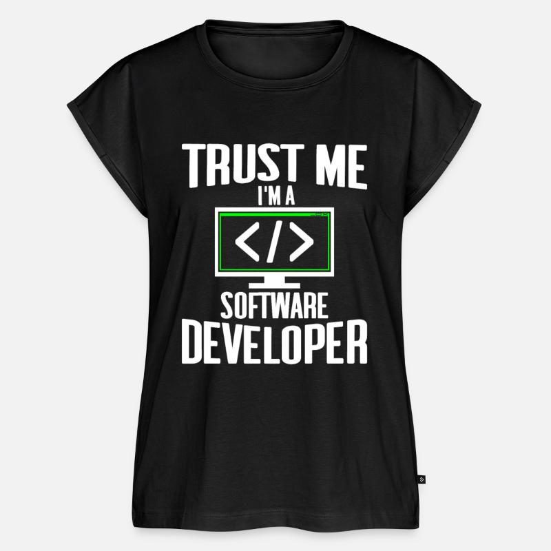 Trust me I'm a software developer gift online - Women’s Premium Organic Top - black