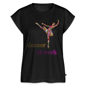 Tänzerin bei der Arbeit - ODIFacto Design - Frauen Premium Bio Top - Schwarz - Vorne - AI Model Female 172 light (172cm)