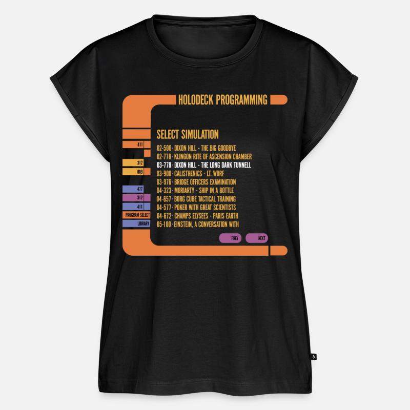 Star Trek The Next Generation Holodeck Programming - Frauen Premium Bio Top - Schwarz