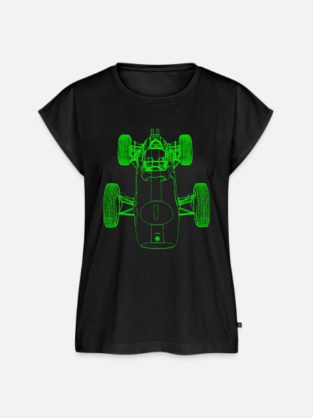 Formel-Rennen - Frauen Premium Bio Top - Schwarz