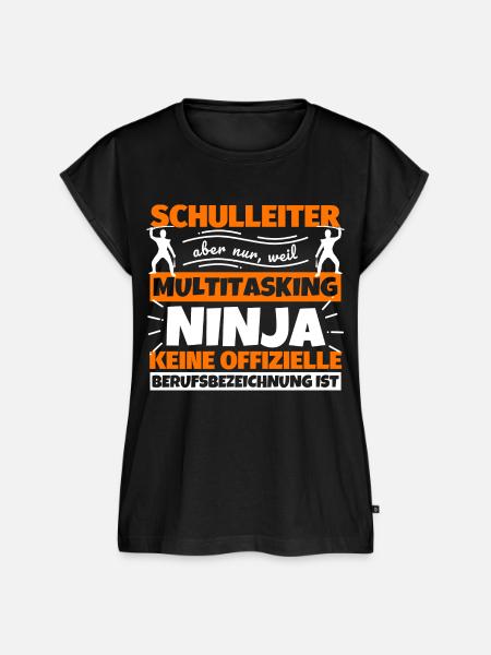 Schulleiter - Frauen Premium Bio Top - Schwarz