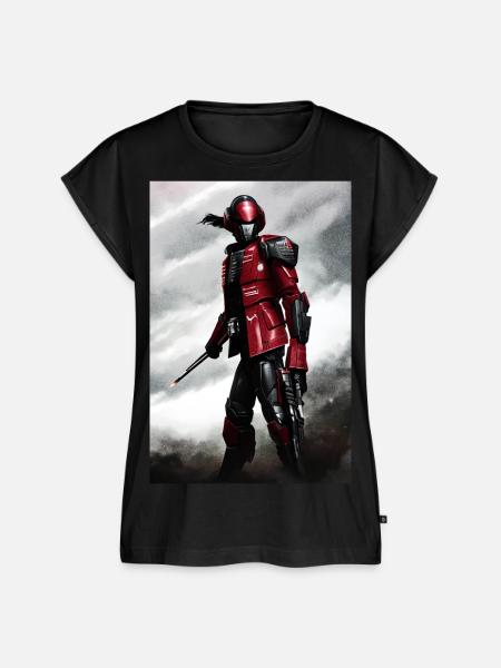 Krieger - Frauen Premium Bio Top - Schwarz