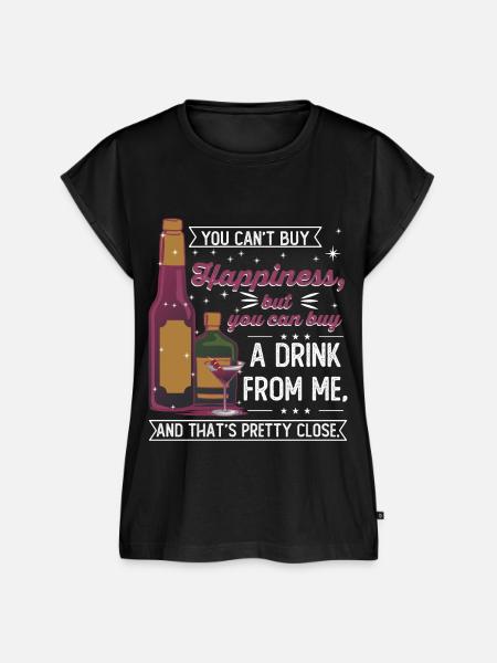 Buy Drinks - Frauen Premium Bio Top - Schwarz