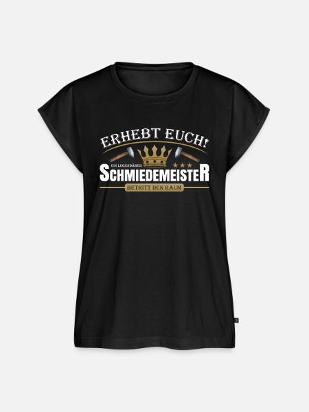 Schmiedemeister - Frauen Premium Bio Top - Schwarz