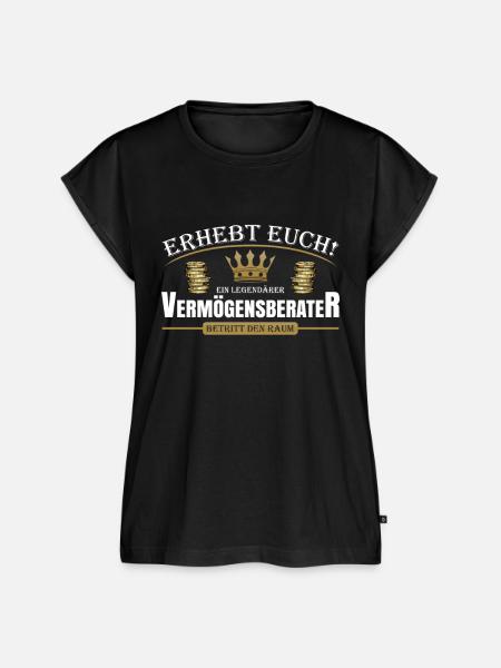Vermögensberater - Frauen Premium Bio Top - Schwarz