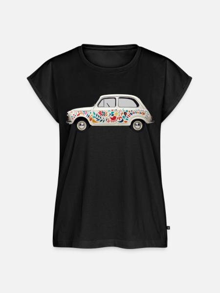 Oldtimer - Frauen Premium Bio Top - Schwarz