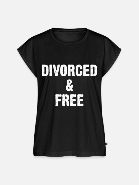 Divorced & Free - Frauen Premium Bio Top - Schwarz