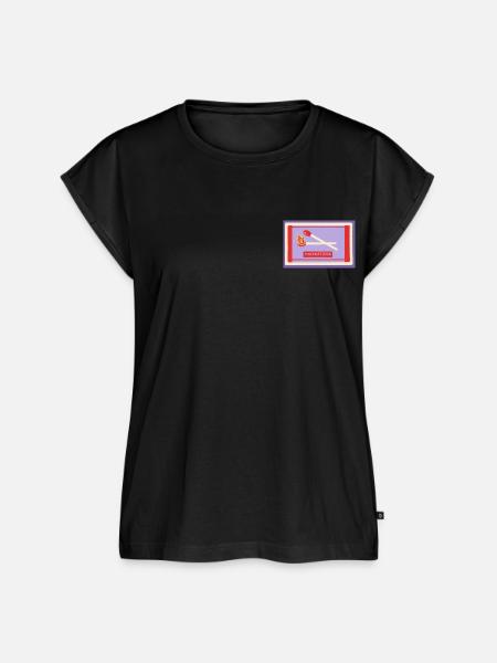 Streichhölzer - Frauen Premium Bio Top - Schwarz