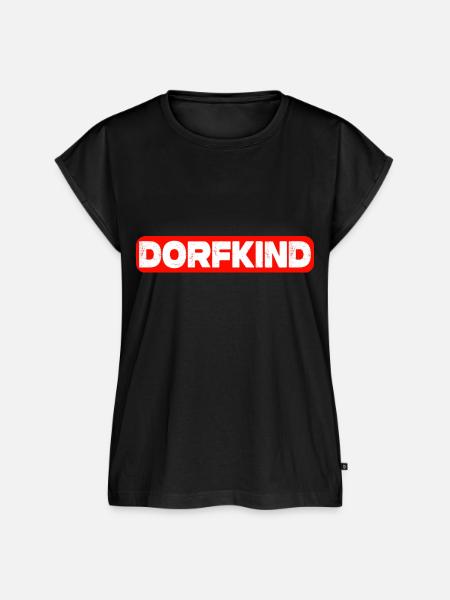 Dorfkind - Frauen Premium Bio Top - Schwarz