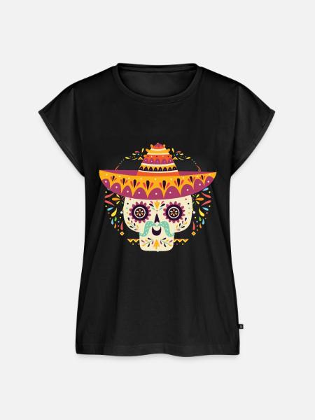Mexiko - Frauen Premium Bio Top - Schwarz