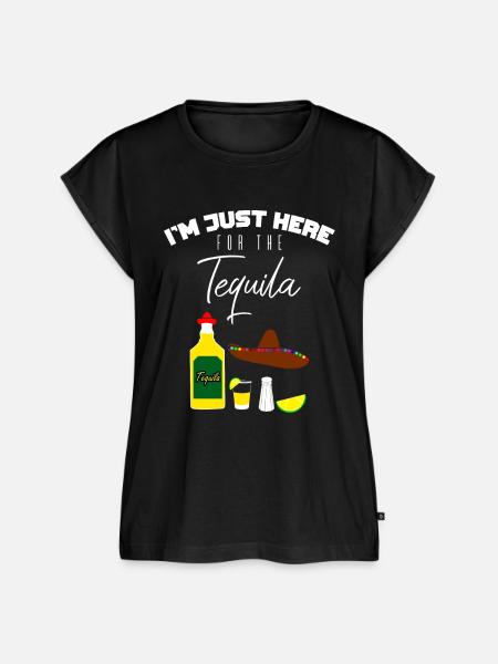 Tequila Getränk - Frauen Premium Bio Top - Schwarz