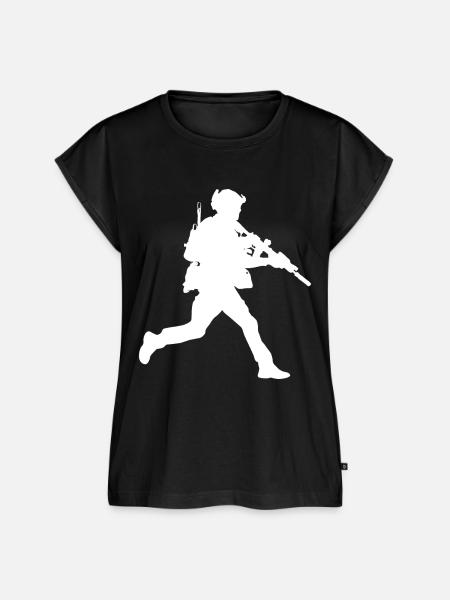 Soldat Armee Bundeswehr Geschenk - Frauen Premium Bio Top - Schwarz