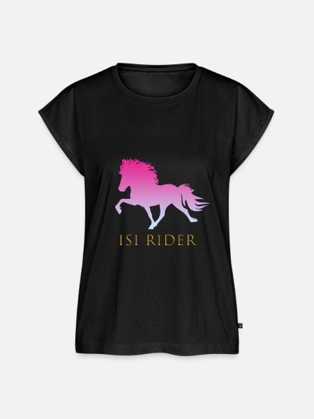 Islandpferd - Frauen Premium Bio Top - Schwarz