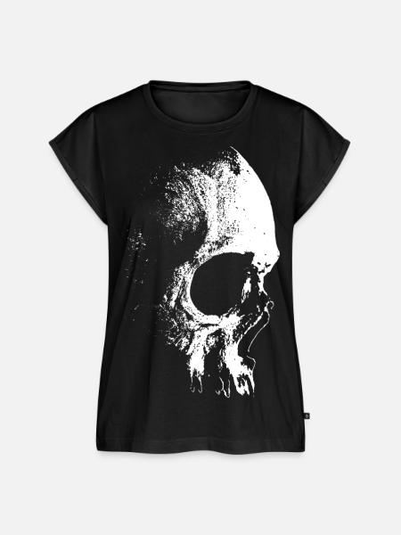 Big Skull Face - Frauen Premium Bio Top - Schwarz
