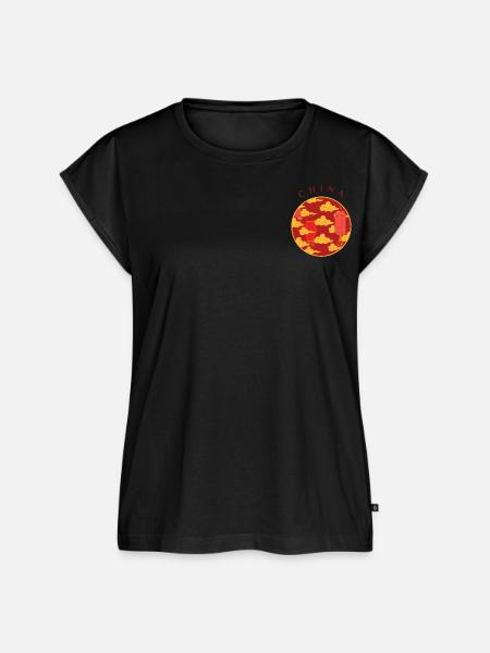 China - Frauen Premium Bio Top - Schwarz