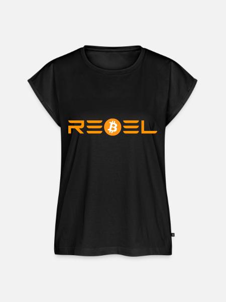 Bitcoin Rebel - Frauen Premium Bio Top - Schwarz