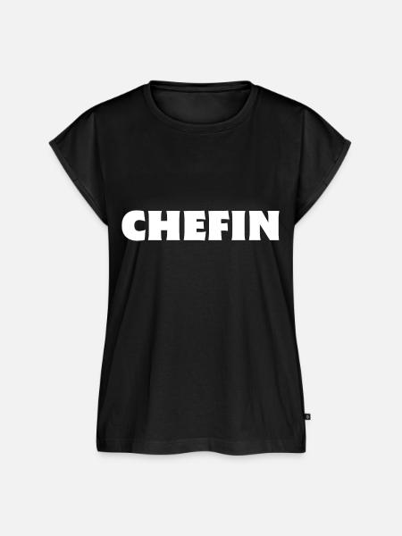 Chefin Boss - Frauen Premium Bio Top - Schwarz
