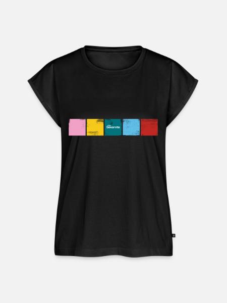 "Stabil" Farben - Frauen Premium Bio Top - Schwarz