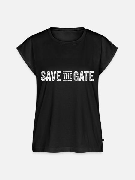 SAVEtheGATE - Frauen Premium Bio Top - Schwarz