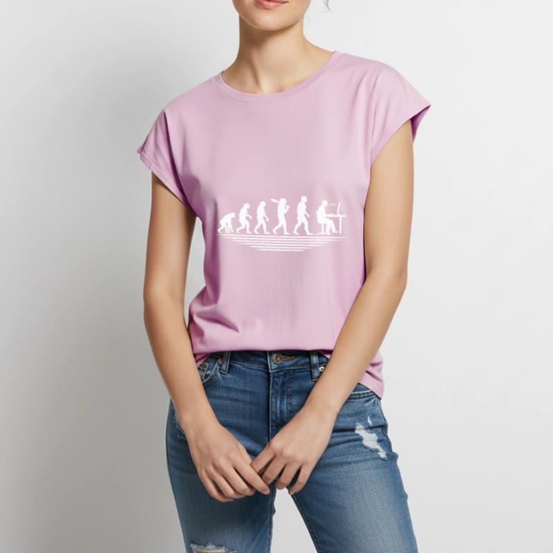 Coffee Coding Evolution Codeur Développeur Nerd Coffe Haut bio Premium Femme