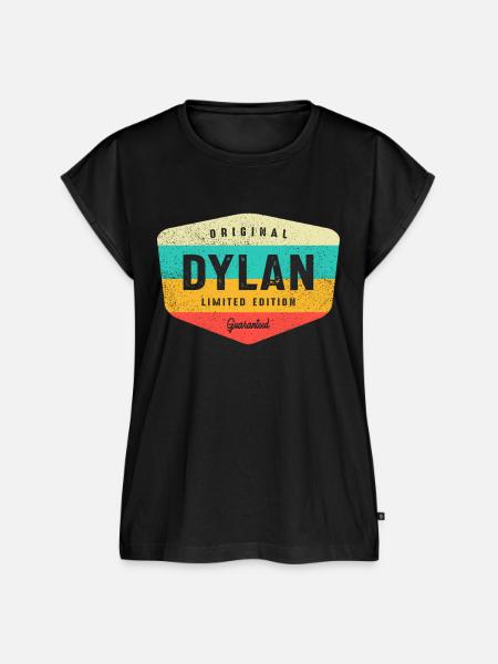 Dylan Personalisierter Name - Dylan - Frauen Premium Bio Top - Schwarz