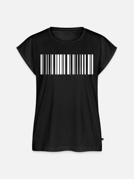 Barcode White - Frauen Premium Bio Top - Schwarz