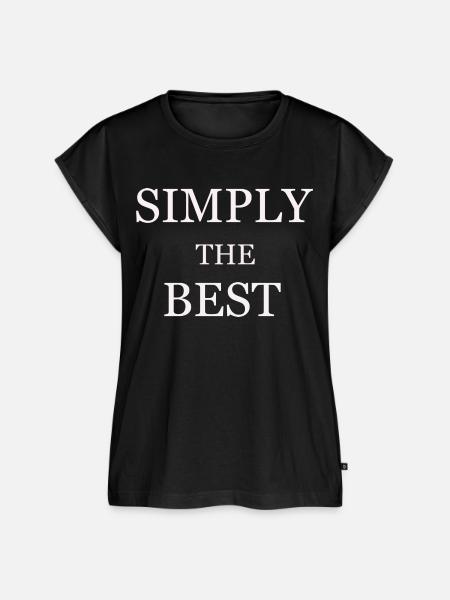 simply the best - Frauen Premium Bio Top - Schwarz