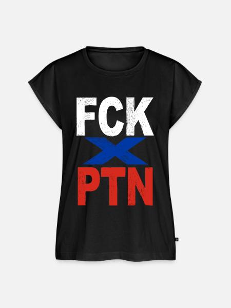 FCK PTN - Frauen Premium Bio Top - Schwarz