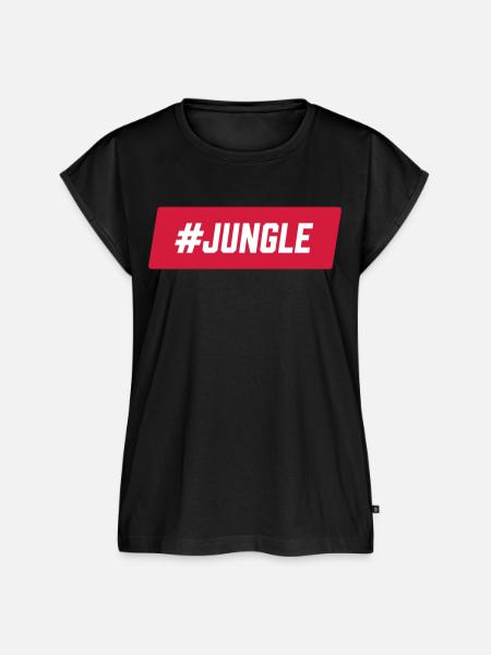 #Jungle - Frauen Premium Bio Top - Schwarz
