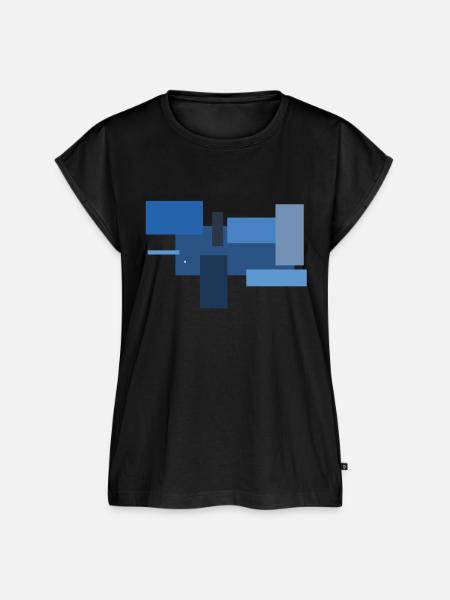Rechteck - Frauen Premium Bio Top - Schwarz