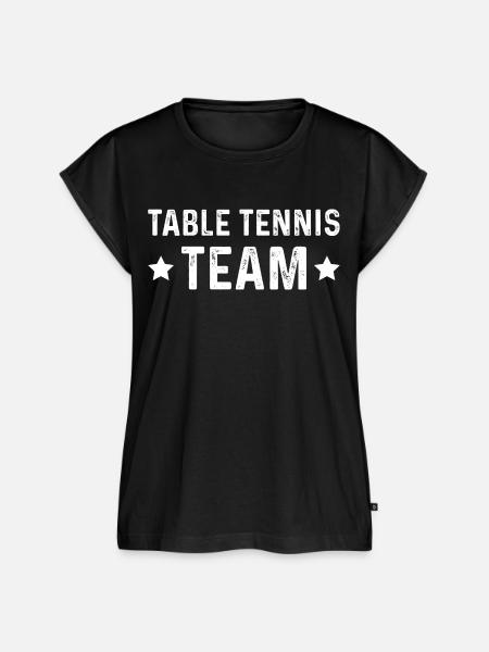 Table Tennis Team - Frauen Premium Bio Top - Schwarz
