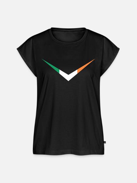 Irland Flagge Ornament - Frauen Premium Bio Top - Schwarz