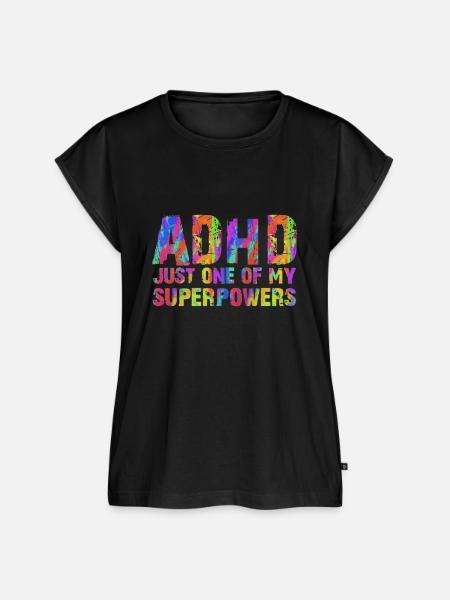 Adhs - Frauen Premium Bio Top - Schwarz