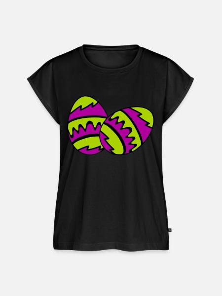 ostereier - Frauen Premium Bio Top - Schwarz
