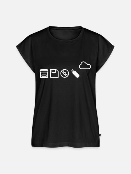 it evolution - Frauen Premium Bio Top - Schwarz