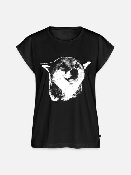 shiba inu - Frauen Premium Bio Top - Schwarz