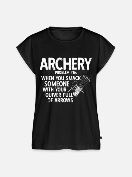 Bogenschießen Archery - Frauen Premium Bio Top - Schwarz