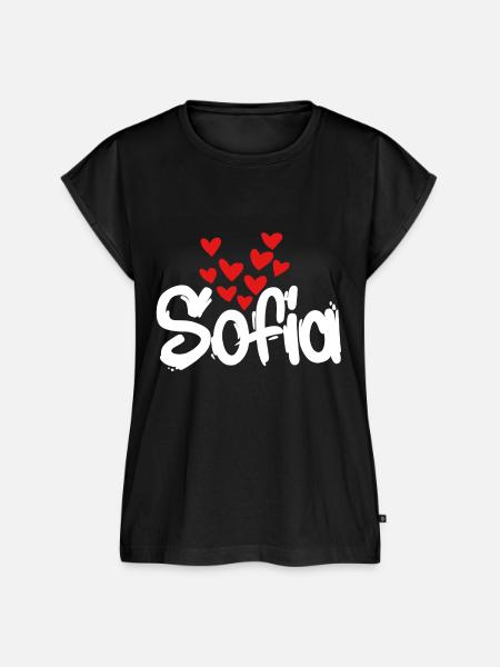 Sofia - Frauen Premium Bio Top - Schwarz