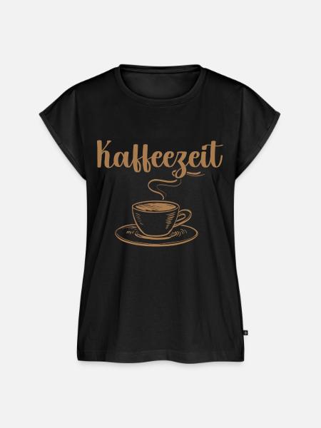 Kaffeezeit für Kaffeeliebhaber - Frauen Premium Bio Top - Schwarz