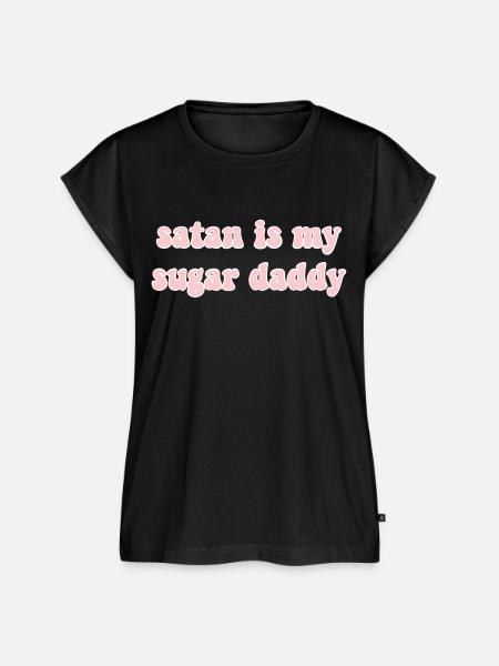 satan sugar daddy - Frauen Premium Bio Top - Schwarz