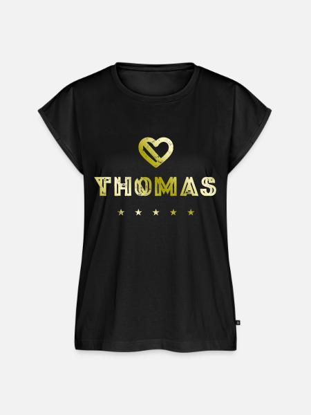 Thomas Herz - Frauen Premium Bio Top - Schwarz