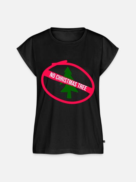 No Christmas Tree - Frauen Premium Bio Top - Schwarz
