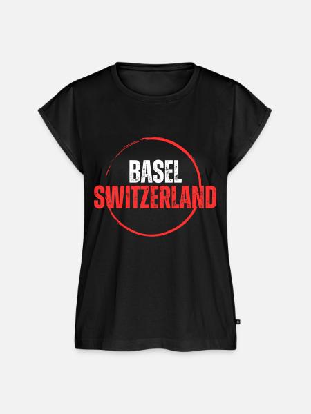 BASEL SWITZERLAND - Frauen Premium Bio Top - Schwarz