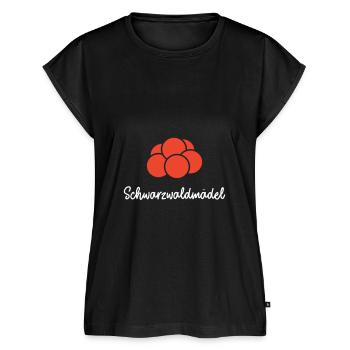 Schwarzwaldmädel - Frauen Premium Bio Top - Schwarz - Vorne - AI Model Female 172 light (172cm)
