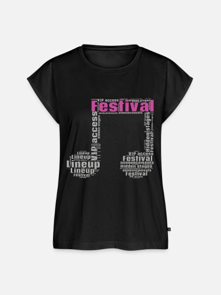 Festival - Frauen Premium Bio Top - Schwarz