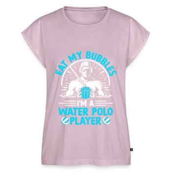 Eat My Bubbles I'm A Water Polo Player Aquatic Pol - Women’s Premium Organic Top - dusky pink - Front - AI Model Female 172 light (172cm)